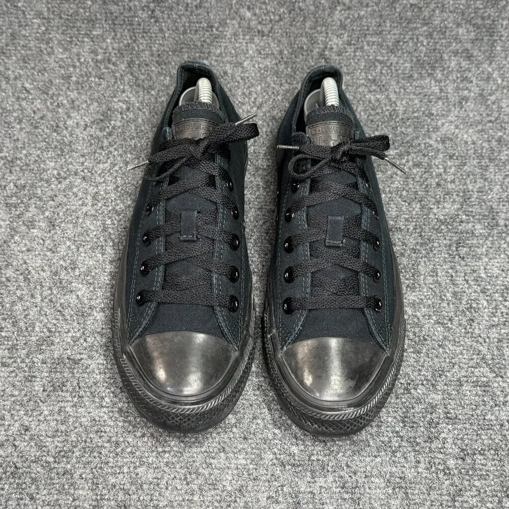Converse Chuck Taylor All Star‎ Low Sneakers Women's Size 10 Black Canvas Retro - Picture 3 of 11